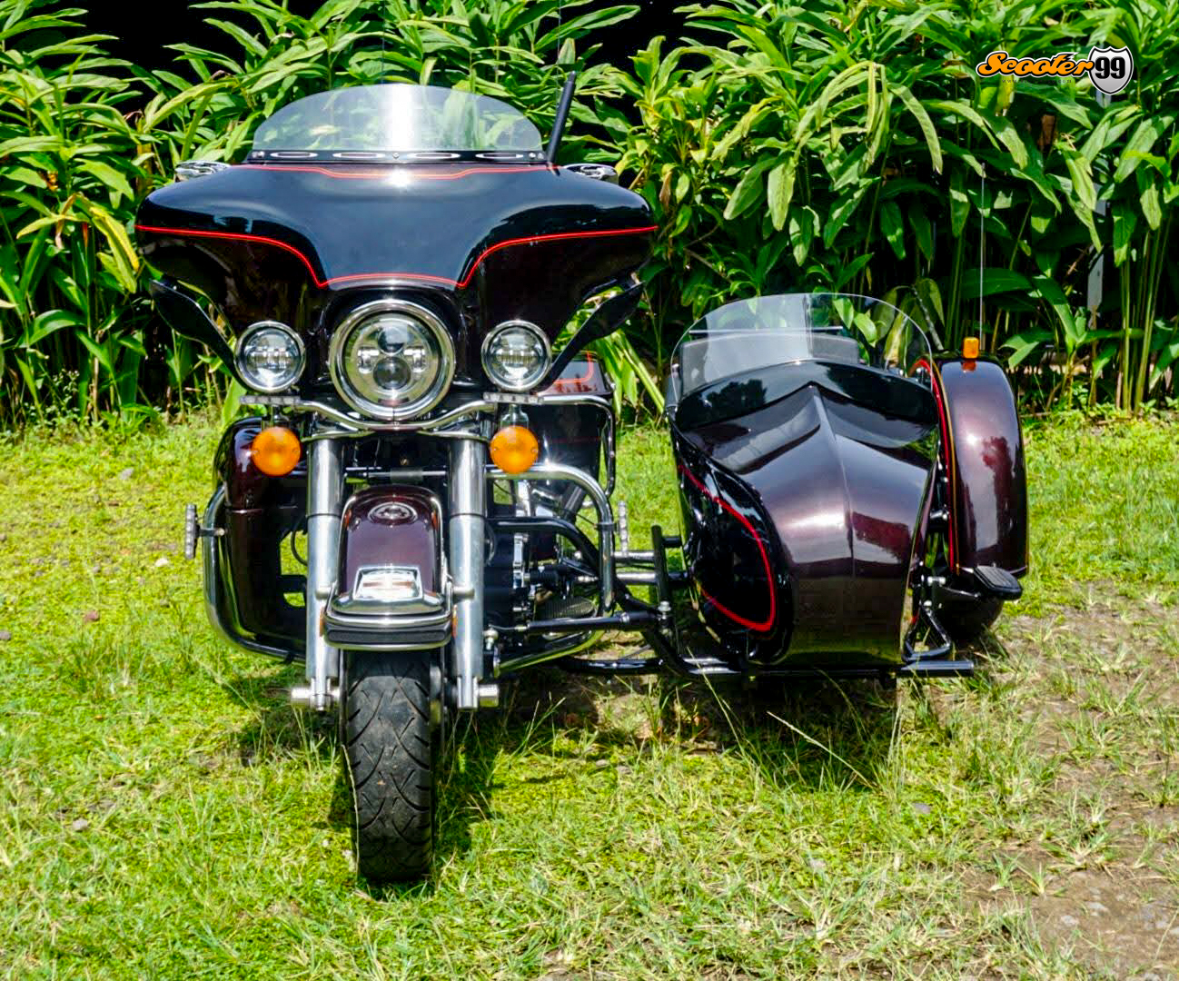 Harley Davidson Sidecar – rear luggage rack and fender light